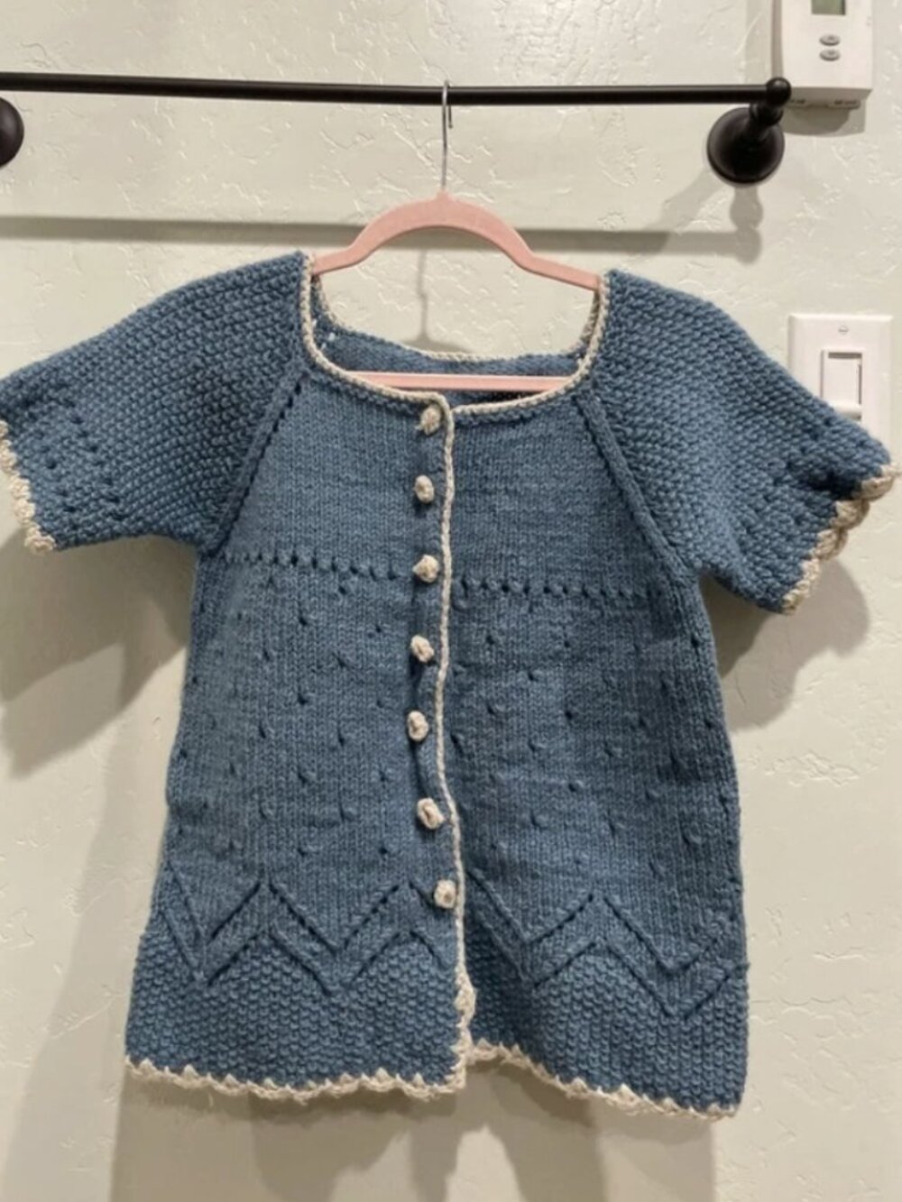 Seamless Knitted handmade sweater vest woman size M